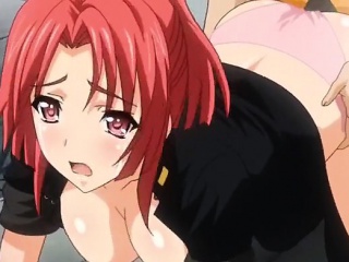 Redhead Anime Porn Uncensored - Free High Defenition Mobile Porn Video - Red Haired Anime Babe Gets Filled  By Two Big Cocks On A Rooftop - - HD21.com